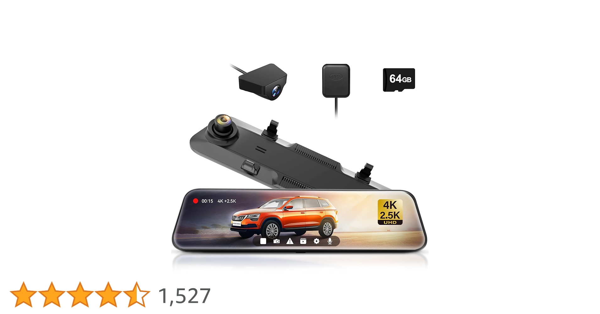 【開封済　未使用品】WOLFBOX ドライブレコーダー G900 12インチ Amazon.co.jp: WOLFBOX ドライブレコーダー ミラー型 最新